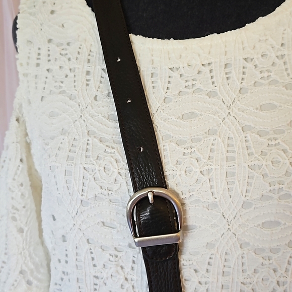 EUVC-Vintage Eddie Bauer Leather Dual Sided Crossbody Organizer Travel Bag Purse - Picture 5 of 16